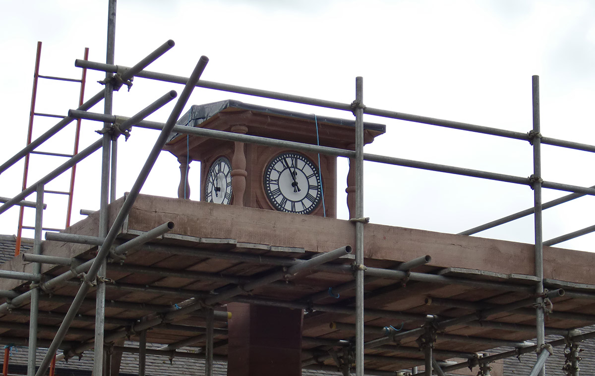 Outdoor Clock Installation