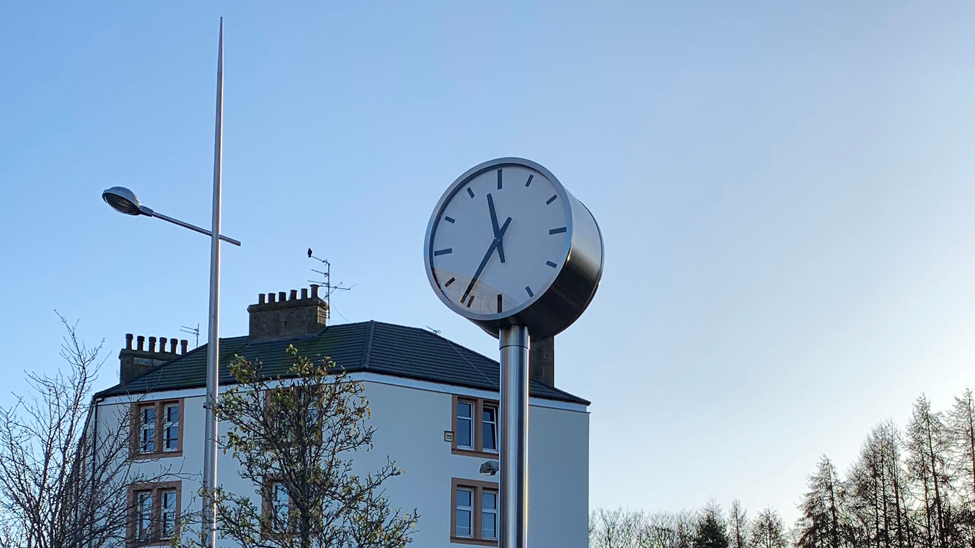 Modern Bespoke Pillar Clock