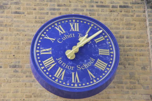 Roman Convex Bezel Clock